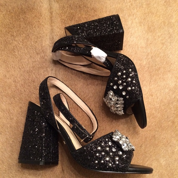 TopShop Razzle Glitter Block Heel - Picture 6 of 8